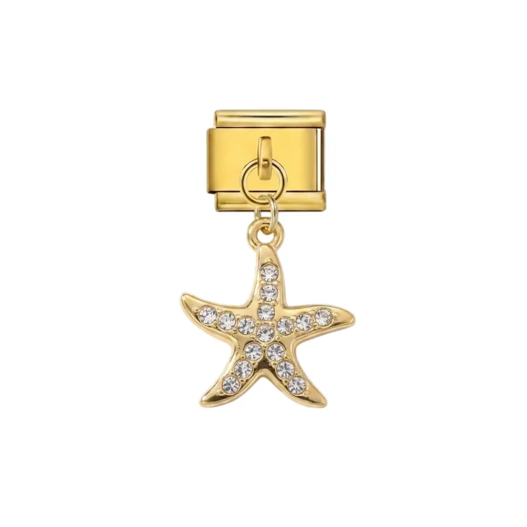 CHARM ETOILE DE MER À STRASS
