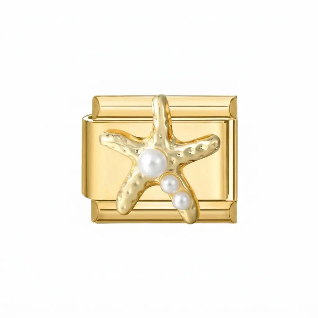 CHARM ÉTOILE DE MER À PERLE