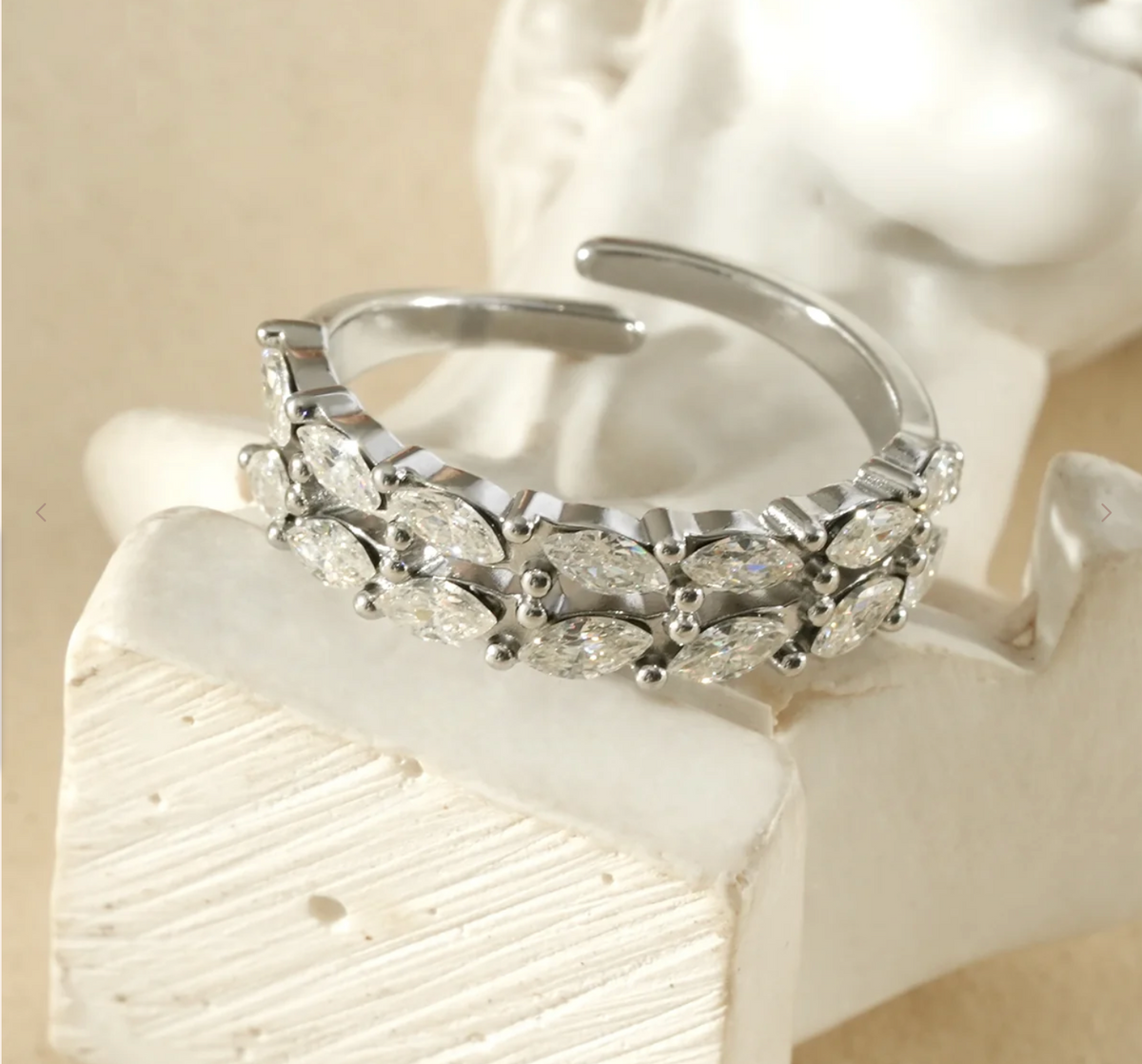 BAGUE MARIA ARGENTÉE