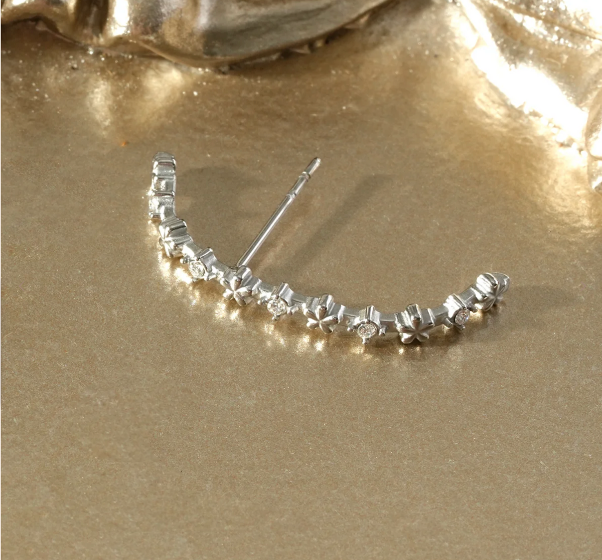 BOUCLE STAR ARGENTÉE
