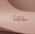 BAGUE MARINE ARGENTÉE