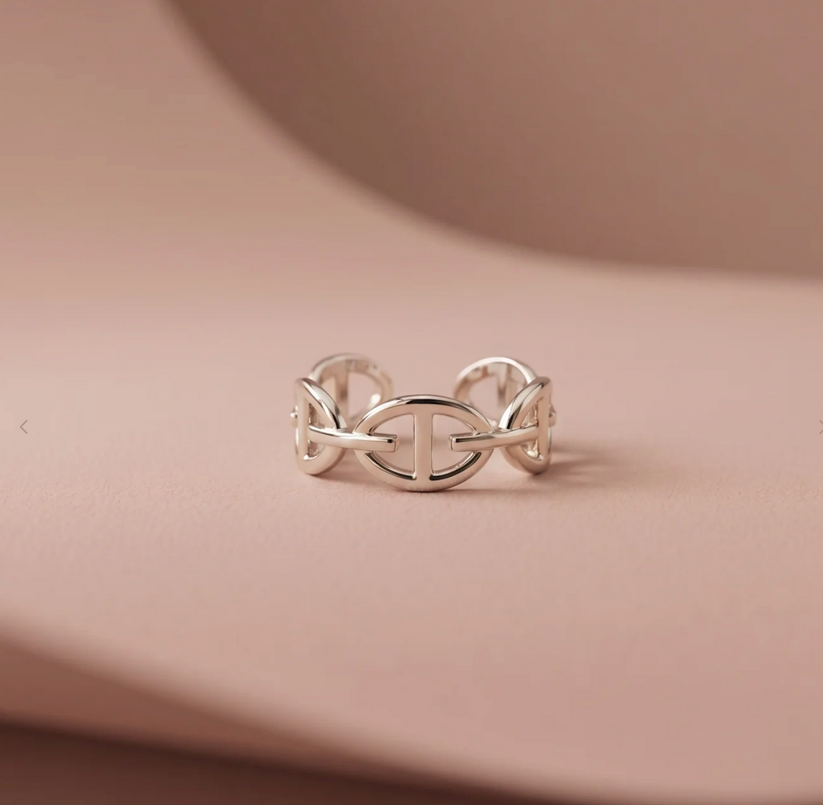 BAGUE MARINE ARGENTÉE